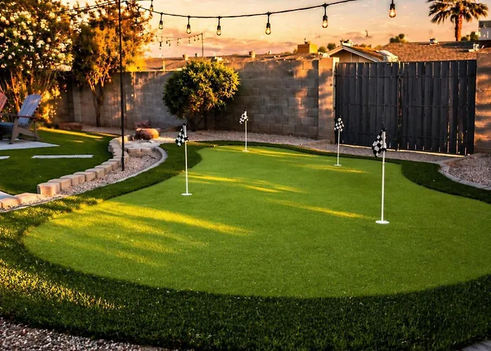 Golf Retreat With Putting And Fire Pit